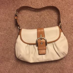 White Coach Buckle Bag